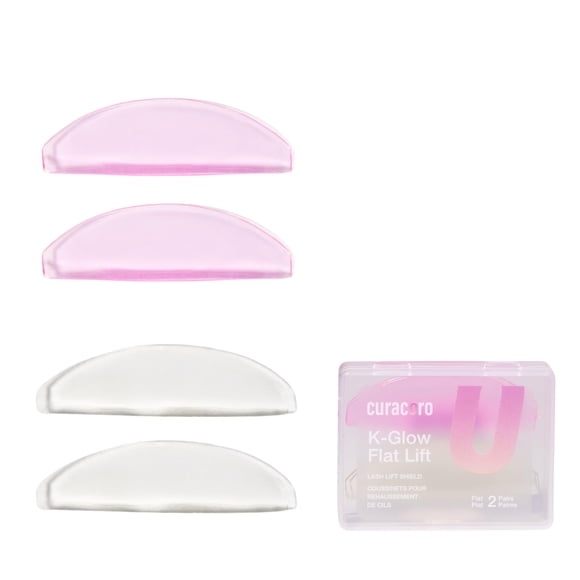 Protectores para lifting de pestañas CURACORO, 4 piezas, silicona reutilizable