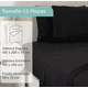 thumbnail image 3 of Sabanas casatua hotel funda almohada 1.5 plaza color negro, 3 of 3
