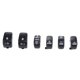 thumbnail image 3 of Kit De Tapa De Botón De Carcasa De Interruptor De Control Negro Para Harley XL Dyna Softail 11-15, 3 of 5