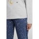thumbnail image 4 of Pijama Largo Algodón Gris Talla M, 4 of 4