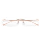 thumbnail image 1 of Gafas sin bordes para mujer y hombre, gafas de titanio con bloqueo de luz azul a la moda., 1 of 5