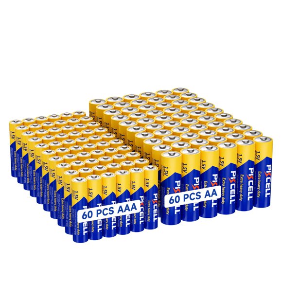 Baterías PKCELL AA/AAA Pack combo de 120 unidades