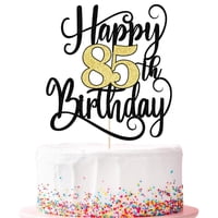 Decoración De Tarta Ruscalin Para Fiesta De Cumpleaños Número 85, De Ruscalin