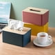 thumbnail image 5 of Caja de pañuelos de madera sencilla para el hogar, caja de almacenamiento de pañuelos de escritorio para sala de estar, 5 of 5