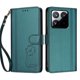 thumbnail image 3 of Funda Cartera Trébol para Xiaomi 15T con Ranuras Tarjetas y Carga Inalámbrica Verde oscuro, 3 of 6
