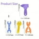 thumbnail image 2 of Baby Teething Toys for 0-6 Months & 6-12 Months - Freezer-Proof, BPA-Free Silicone, Hammer Wrench Pliers Shape - Perfect for Boys!, 2 of 2