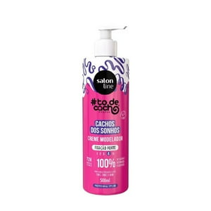 Salon Line - Crema Modeladora Cachos Dos Sonhos Fix Forte 500 Ml