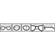thumbnail image 4 of Gafas de lectura Boost Eyewear, paquete de 6, transparentes, con medio borde, 2,50, 4 of 6