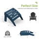 thumbnail image 2 of Set de otomanes Adirondack GreenVines de HDPE para exterior, azul, 50 x 35 cm, 2 of 6