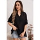 thumbnail image 3 of Blusa Mujer Tendencia Lino Algodón Premium Liviana Botones Textura 053, 3 of 3
