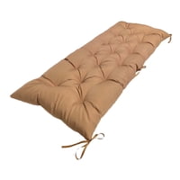 Magideal - Cojín Para Banco Copetudo, Cojín Para Asiento Reclinable, 100X50X8Cm, Cojín Para Asiento Rectangular, Cojín Para Banco De Jardín Para Sofás De Mimbre Caqui