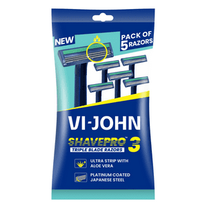 Vi John - Maquina De Afeitar Desechable Aloe Vera X 5 Triple Hojilla