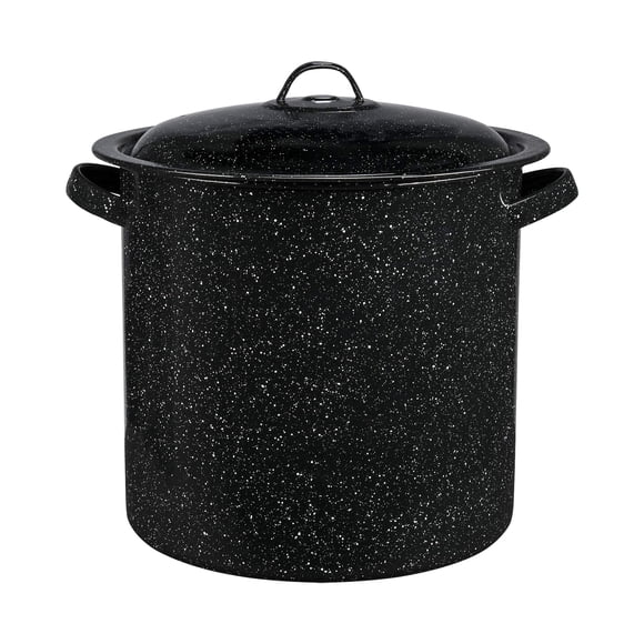 Steamer Granite Ware de acero esmaltado de 14.7 litros con tapa para inducción