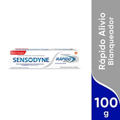 Crema Dental Rápido Alivio Blanqueador 100 G Sensodyne