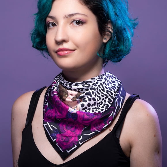 Pañuelo Bandana Semi satinado Estampado NEFERELICA