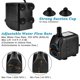 thumbnail image 5 of Bomba sumergible para fuente DOMICA 15 W, 800 L/h, LED, 220 V, 5 of 6