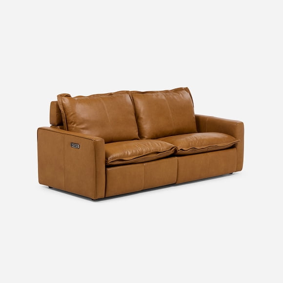Sofá Reclinable Eléctrico Rolan 2 Cuerpos Camel