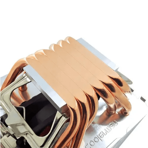 Genérico - Disipador Cpu Rgb Doble Ventilador Base De Cobre Intel/amd Negro