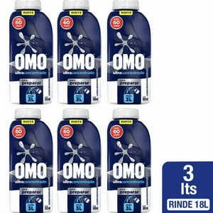 Pack X 6 Detergente Líquido Omo Ultra Power Diluible 500 Ml