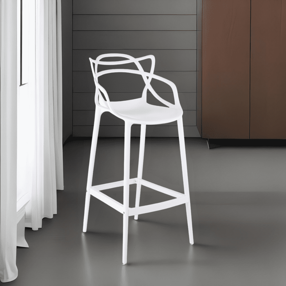 Sm Chile - Sillas Y Muebles - Taburete Bar Sorrento Color Blanco