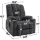 thumbnail image 2 of EMON'S Large Power Lift Recliner Chair with Massage and Heat for Elderly, Overstuffed Wide Recliners, Heavy Duty Motion Mechanism with USB and Type C Ports, 2 Steel Cup Holders, Gray, 2 of 3
