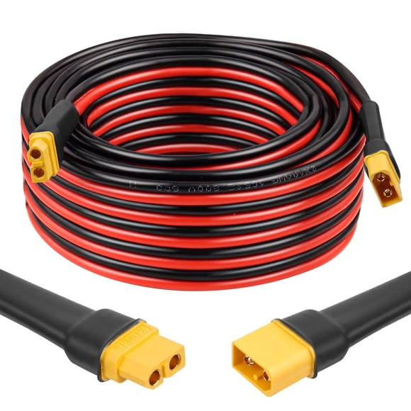 Cable de extensión XT60 de cobre estañado de 9 m y 10 AWG para modelos RC