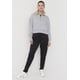 thumbnail image 4 of Polerón Mujer Deportivo Half Zipper Crop Gris Corona, 4 of 5