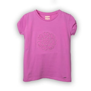 Polera Niña Rosado Oscuro Pillin