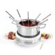 thumbnail image 1 of Olla de Fondue Nostalgia 1,5 L Blanca con 8 tenedores y control de temperatura, 1 of 8