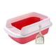 thumbnail image 2 of Caja De Arena Para Gatos Orinal Inodoro Bandeja De Arena Para Mascotas Grande Extraíble Fácil De Limpiar Grande Rosa, 2 of 5