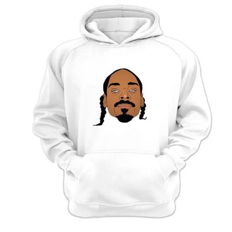 Genérico - Polerón Canguro Snoop Dog Blanco Talla M Unisex