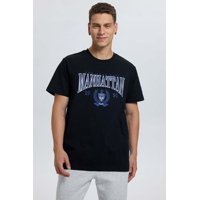 Fashionspark - Polera Hombre Print College Negro - Ll