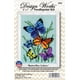 thumbnail image 2 of Kit de Bordado a Mano Design Works Crafts 13 cm × 18 cm Mariposas, 2 of 2