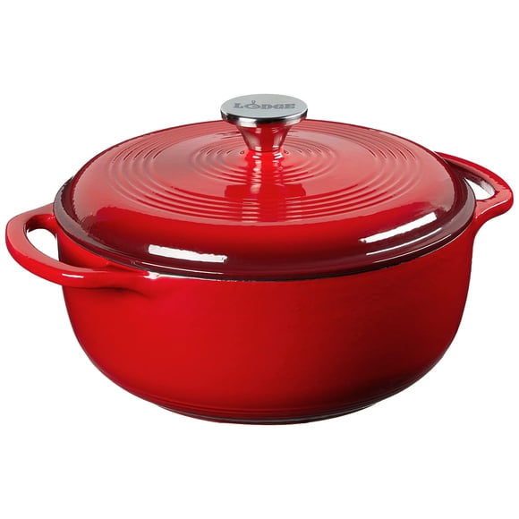 Dutch Oven Lodge, hierro fundido esmaltado, 4,5 L, color rojo Island Spice