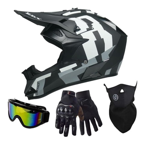 Ioensy - Casco De Bicicleta De Cara Completa, Cómodo, Resistente A Los Impactos, Casco De Bicicleta De Montaña De Carretera M