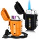 thumbnail image 1 of Encendedor Laffizz impermeable, paquete de 2 unidades, resistente al viento, recargable por USB, 1 of 6
