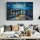 thumbnail image 2 of 1pc Abstract Starry Sky Landscape Canvas Wall Painting Modern Home Decor Hanging Painting No Frame, 2 of 4