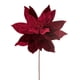 thumbnail image 1 of Flor artificial Vickerman Poinsettia, color burdeos, 21,5 cm, 2 unidades, 1 of 4