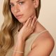 thumbnail image 4 of Aros PAVOI Doble Piercing con Cadena y Circonita en Oro 14K, 4 of 5