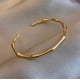 thumbnail image 3 of Brazalete - Pulseras Bambú Abierta Acero Bañado En Oro 18k, 3 of 3