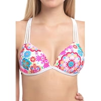 Samia - Bikini Estilo Sostén Con Espalda Trenzada Blanco Xl