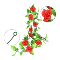 Genérico - Enredadera Rosas Rojas Artificiales
