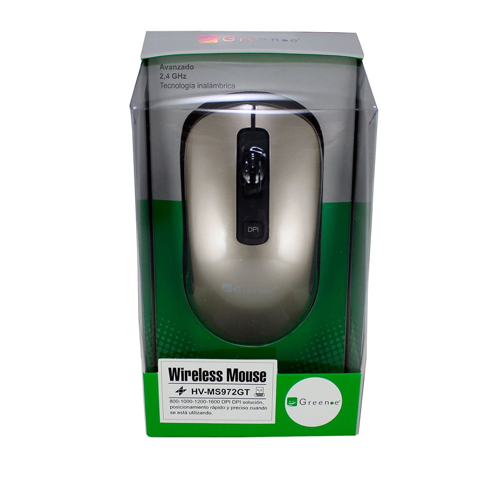 Green E - Mouse Ergonómico Inalámbrico 2.4ghz / 4 Botones