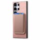 thumbnail image 2 of Funda de Cuero Magnética con Tarjetero para Samsung Galaxy S23 Ultra Cubierta Delgada Rosa, 2 of 5