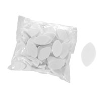 Ioensy - 100 Esponjas De Práctica Con Forma De Ojo Para Mejorar La Belleza Y Las Habilidades De Las Pestañas, Blancas