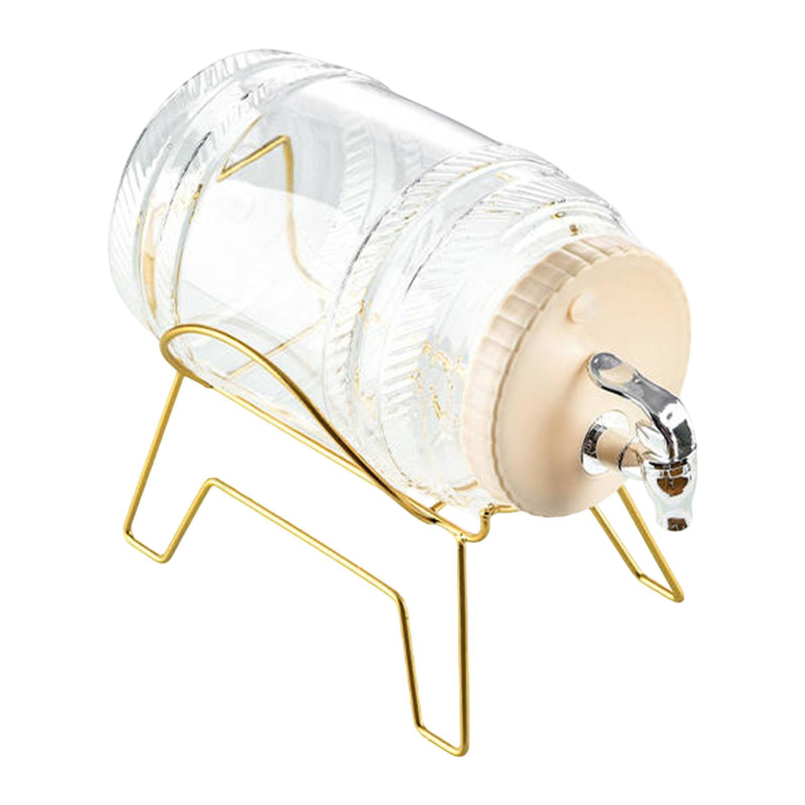 Bothyi - 3.5L Dispensador De Bebidas Heladas Jarra De Agua Fría Para La Cocina De Eventos Sociales De Picnic Con Stand Blancos