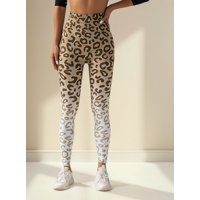 Flix Spa - Leggins Deportivos Mujer Levanta Cola Estampado Leopardo