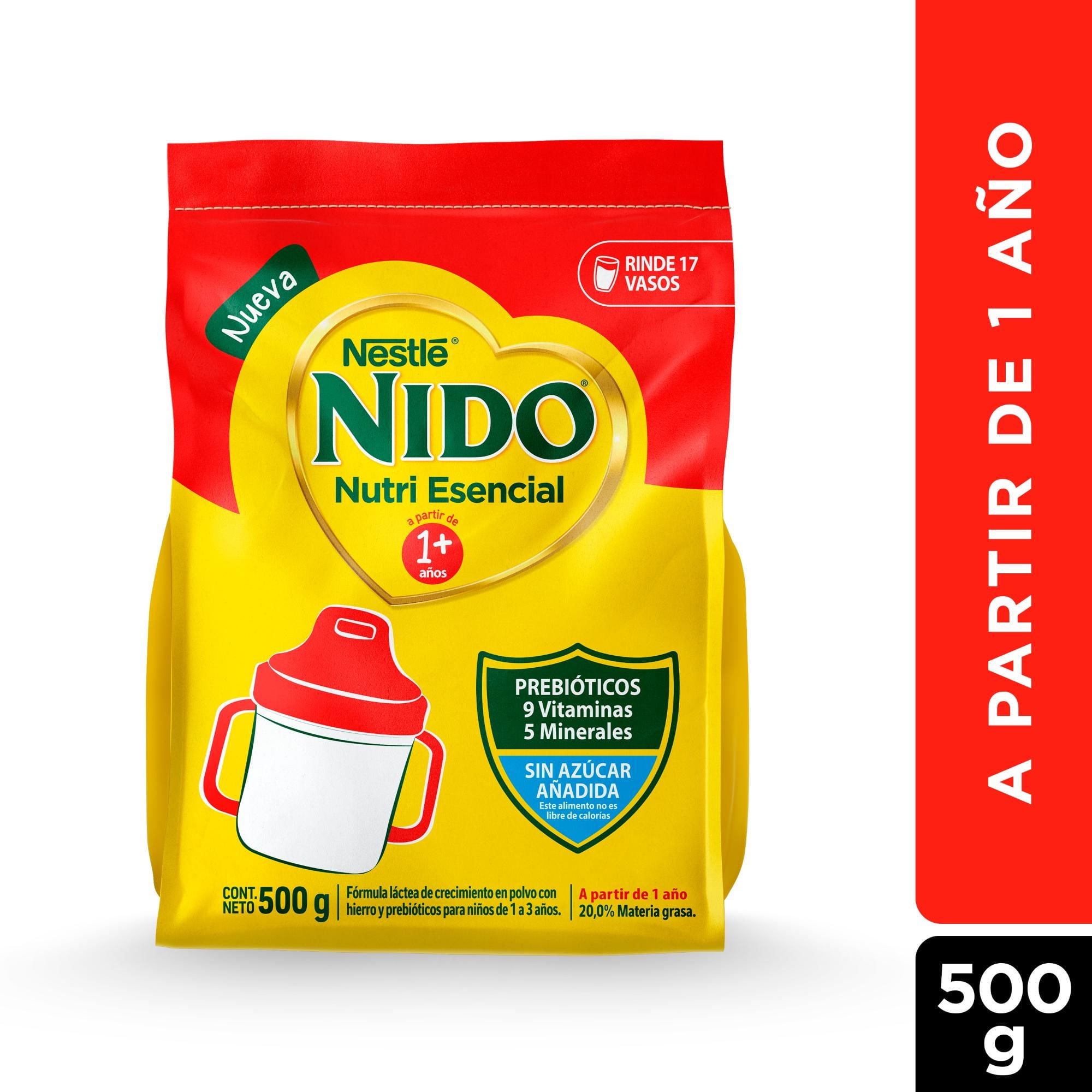 Fórmula Láctea De Crecimiento En Polvo Nutri Esencial Etapa 1 Tradicional + Bolsa 500 g Nido