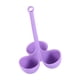 thumbnail image 1 of Canasto De Soporte Para Huevos Y Vapor, Canasto Para Huevos, Caldera Para Cocina, Encimera, Nevera, Violeta, 3 Agujeros, 1 of 3