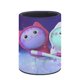 thumbnail image 3 of Dj Catnip-theme Cylinder Pen Holder Pencil Organizer with Flannel Lining PVC Leather Material Cardboard Base for study work 10*8CM, 3 of 6